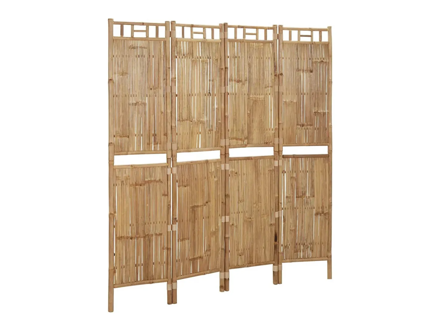 Biombo-Biombo divisor de 4 paneles 160x180 cm ES832794 Marru00f3n