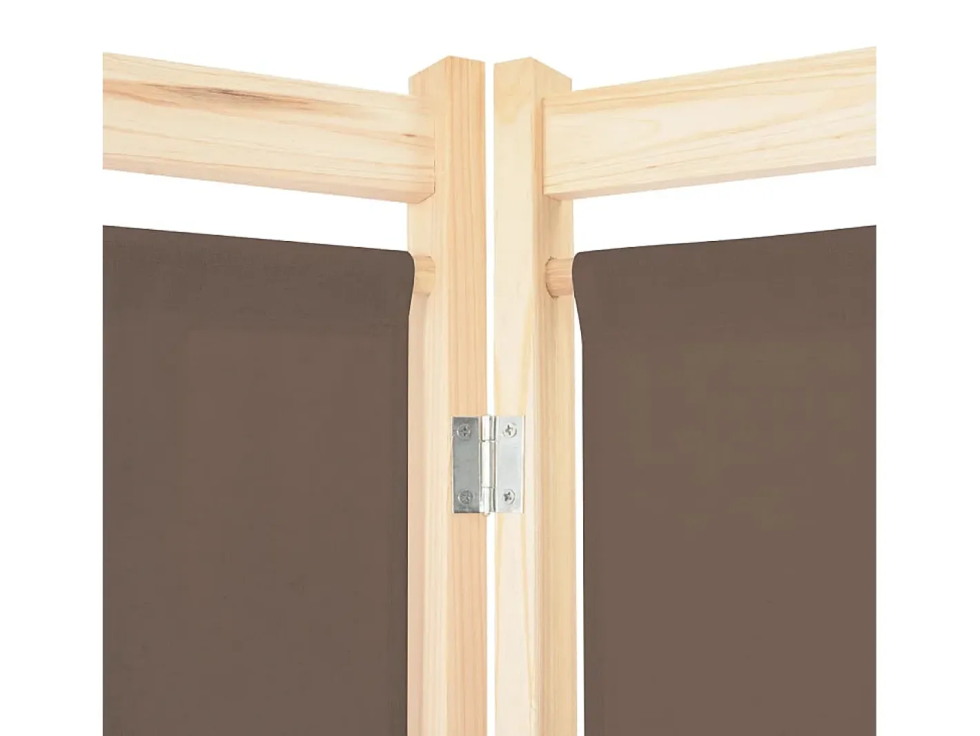 Biombo divisor de 4 paneles de tela marrón 160x170x4 cm ES512457 Marru00f3n Sale