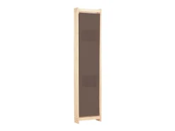Biombo-Biombo divisor de 3 paneles de tela marrón 120x170x4 cm ES938514 Marru00f3n