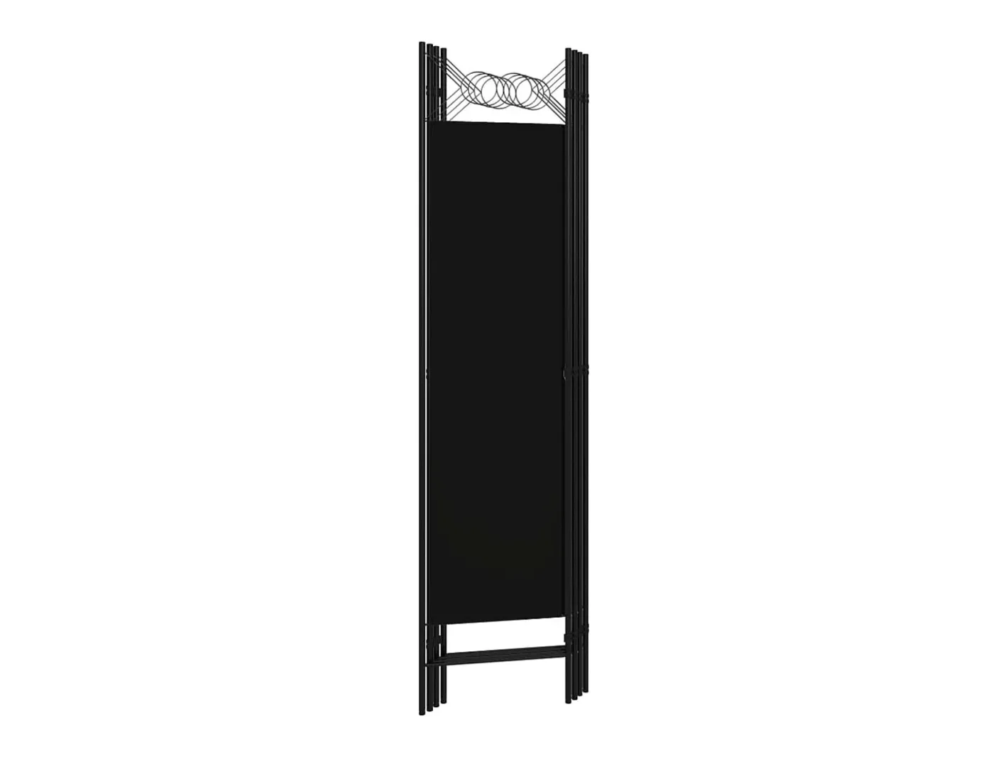 Biombo-Biombo divisor de 4 paneles 160x180 cm ES133246 Negro