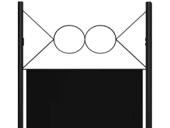 Biombo-Biombo divisor de 4 paneles 160x180 cm ES133246 Negro