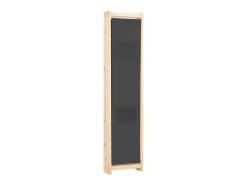 Biombo-Biombo divisor de 4 paneles de tela 160x170x4 cm ES754646 Gris