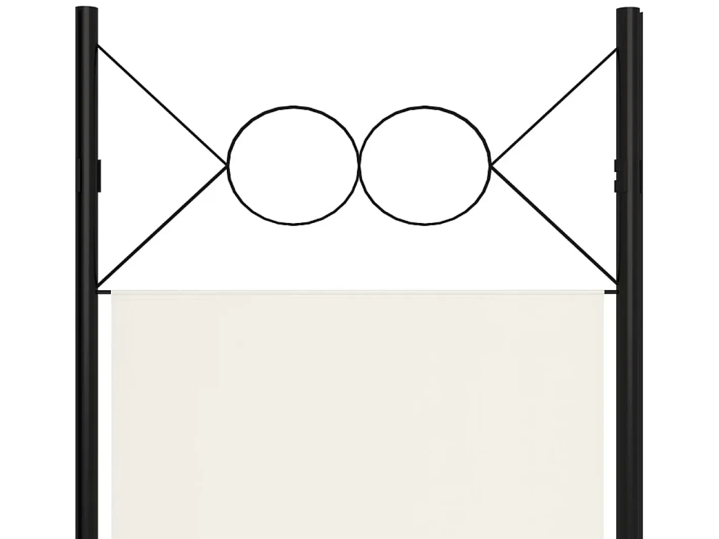 Biombo-Biombo divisor de 4 paneles 160x180 cm ES496126 Blanco
