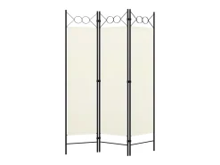 Biombo divisor de 3 paneles 120x180 cm ES855392 Blanco Best