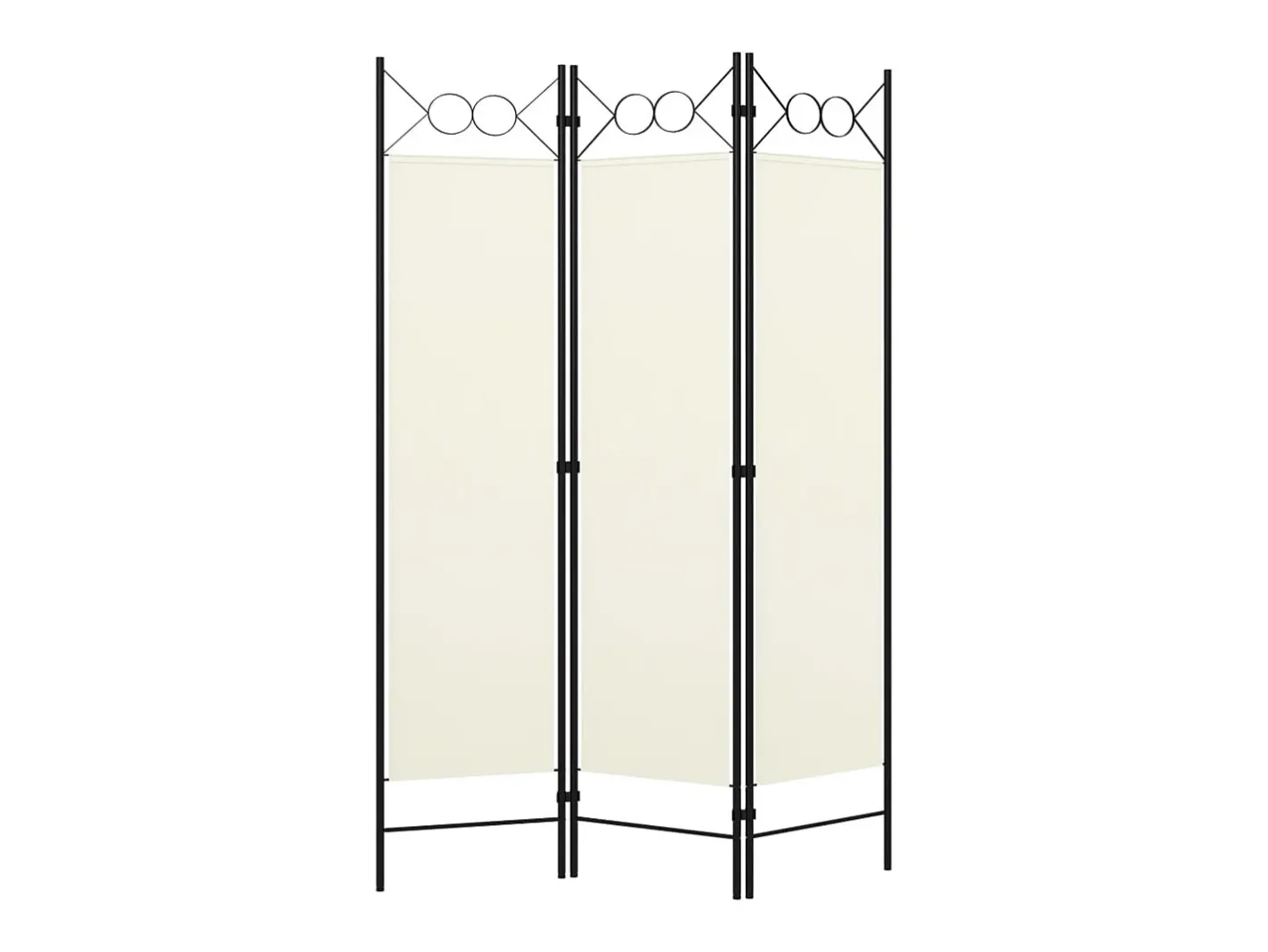 Biombo divisor de 3 paneles 120x180 cm ES855392 Blanco Best