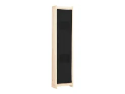 Biombo divisor de 6 paneles de tela 240x170x4 cm ES874972 Negro Best