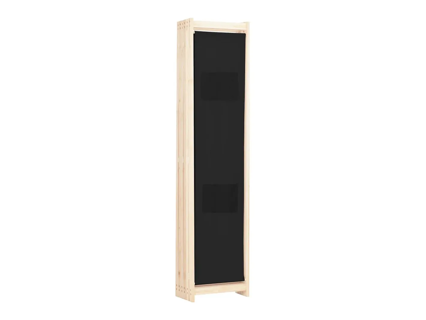 Biombo divisor de 6 paneles de tela 240x170x4 cm ES874972 Negro Best