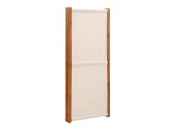 Biombo divisor de 4 paneles blanco 280x180 cm ES748533 Crema Best