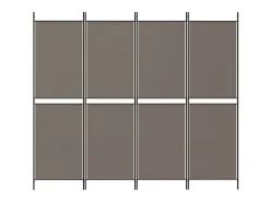 Sale Biombo divisor de 4 paneles de tela 200x180 cm ES924205 Gris antracita