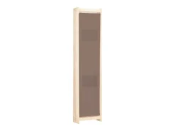 Biombo-Biombo divisor de 5 paneles de tela marrón 200x170x4 cm ES236538 Marru00f3n