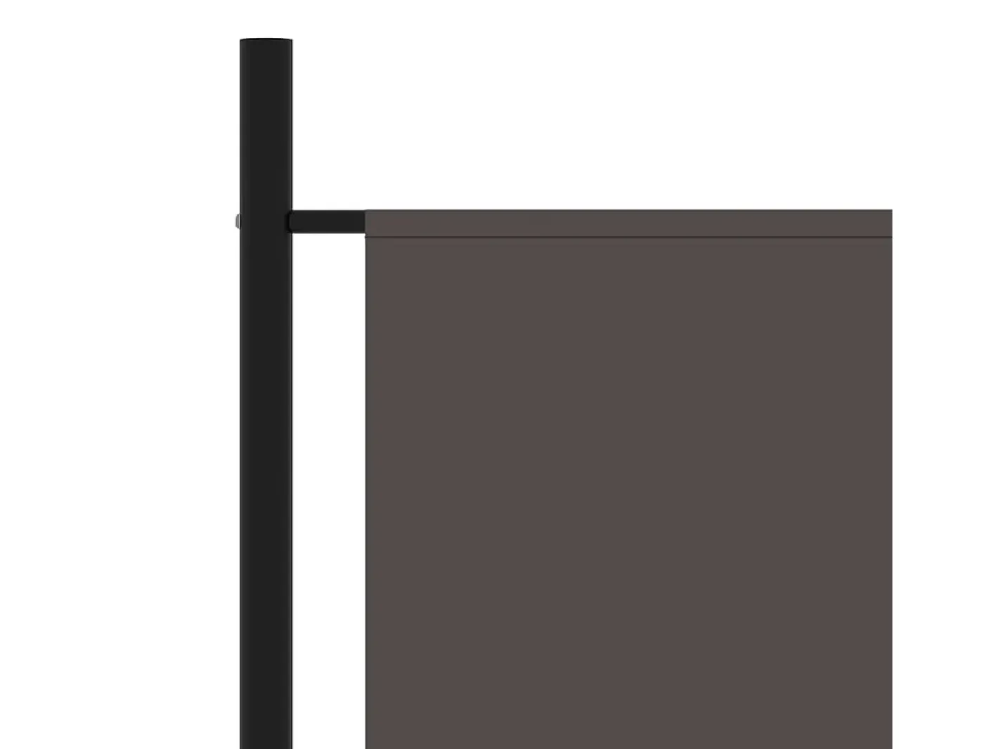 Biombo divisor de 3 paneles antracita 260x180 cm ES621302 Gris Discount