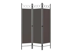 Biombo-Biombo divisor de 3 paneles 120x180 cm ES113514 Gris antracita