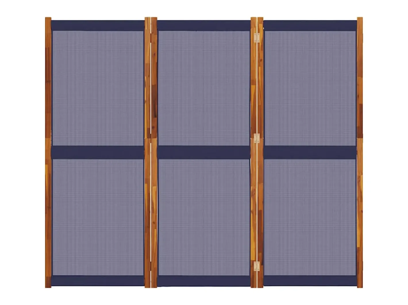 Biombo-Biombo divisor de 3 paneles oscuro 210x180 cm ES914941 Azul