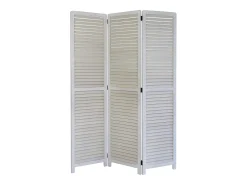 Biombo divisor de ambiente 120x2x170 cm Paravent Blanco Sale