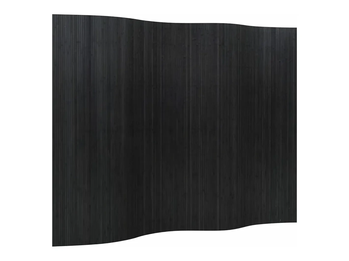 Biombo divisor de bambú 165x250 cm ES751609 Negro New