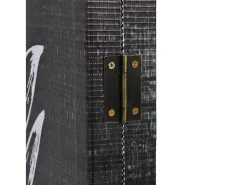 Biombo-Biombo divisor plegable 200x170 cm plumas blanco y ES809469 Negro