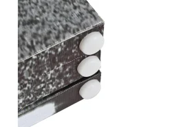 Biombo divisor plegable 200x170 cm bus Londres blanco y negro ES479217 Multicolor
