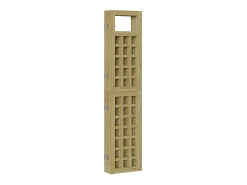 Biombo-Biombo exterior plegable 5 piezas marrón 200 x 180 cm Marru00f3n