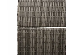 Clearance Biombo 195 x 180 cm poliratán Gris