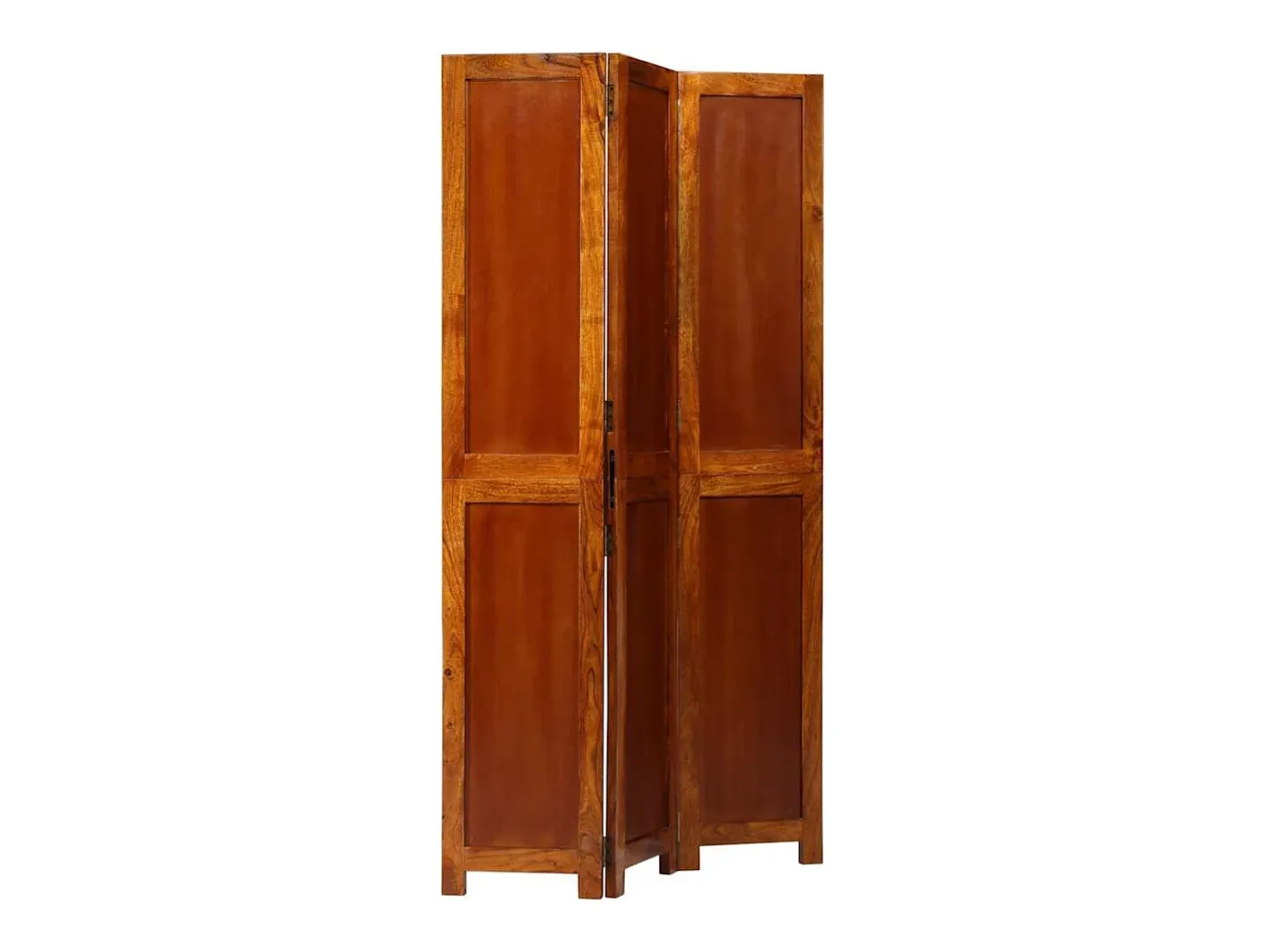Biombo-Biombo Marrón 105 x 180 cm Madera Maciza de Acacia Marru00f3n