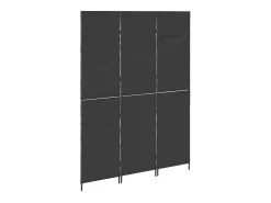 Biombo 146 x 180 cm. polirratán Negro Clearance