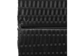 Outlet Biombo 195 x 180 cm poliratán Negro