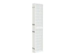 Biombo plegable con 6 paneles estilo japonés 240x170 cm ES386037 Blanco New