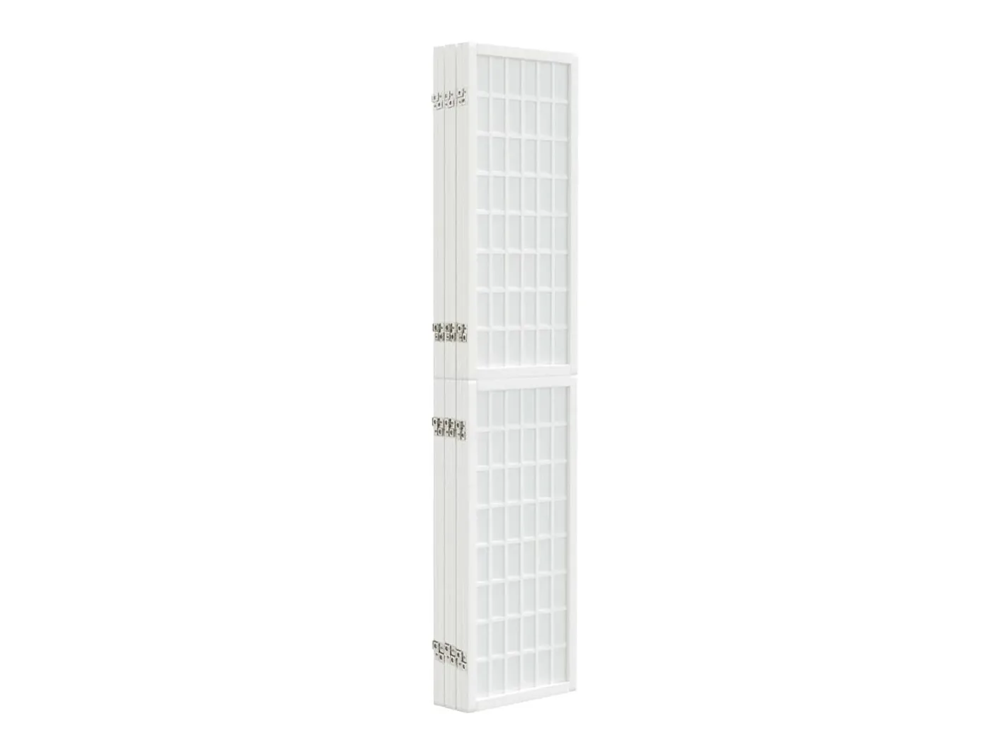 Biombo plegable con 6 paneles estilo japonés 240x170 cm ES386037 Blanco New