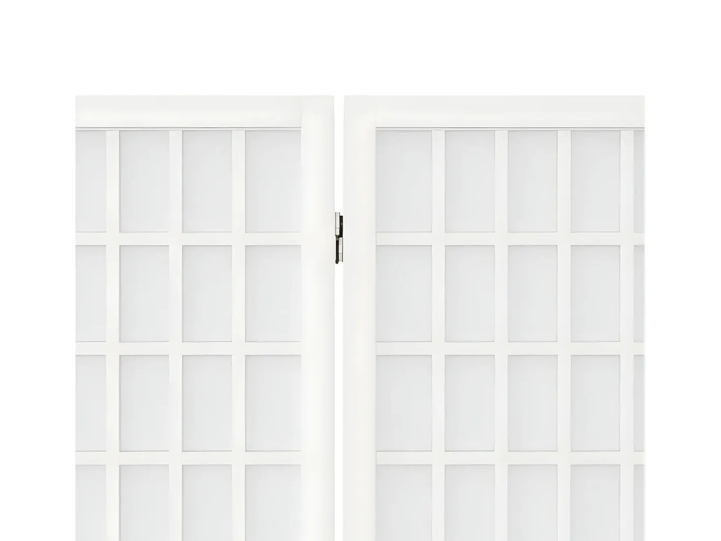 Biombo plegable con 6 paneles estilo japonés 240x170 cm ES386037 Blanco New