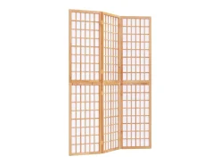 Biombo plegable con 3 paneles estilo japonés 120x170 cm ES352737 Marru00f3n Hot