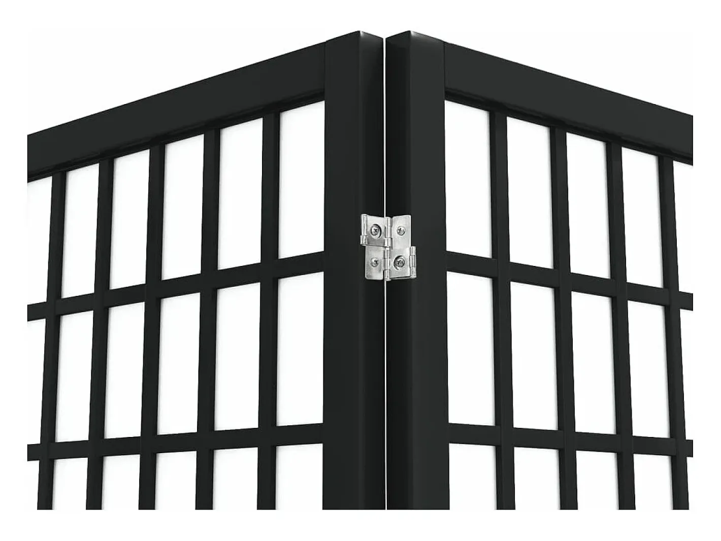 Biombo plegable con 4 paneles estilo japonés 160x170 cm ES617089 Negro Clearance