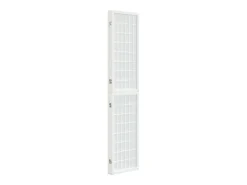 Biombo plegable con 3 paneles estilo japonés 120x170 cm ES815962 Blanco Outlet