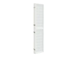 Biombo-Biombo plegable con 4 paneles estilo japonés 160x170 cm ES654972 Blanco