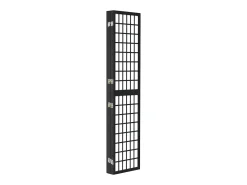 Biombo-Biombo plegable con 5 paneles estilo japonés 200x170 cm ES664079 Negro