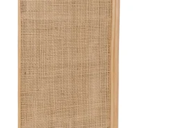 Outlet Sweeek Biombo plegable interior de ratán y rejilla natural Color natural claro