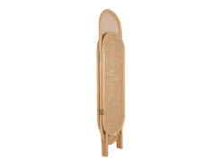 Outlet Sweeek Biombo plegable interior de ratán y rejilla natural Color natural claro