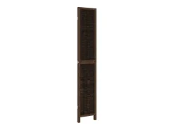 Discount Biombo separador de 3 paneles madera paulownia marrón oscuro ES844875 Marru00f3n