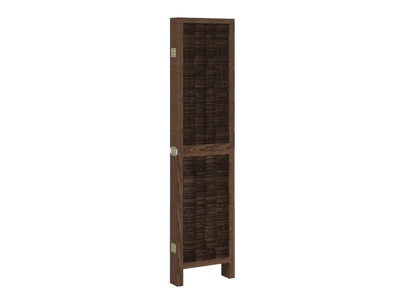 Biombo-Biombo separador de 6 paneles madera paulownia marrón oscuro ES652260 Marru00f3n