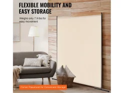 Biombo Separador SucceBuy 6 Pies, Panel Simple De Tela Para Oficina, Dormitorio, Beige New