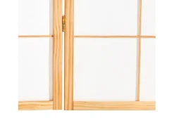 Biombo 220x179x2 cm natural Shoji Negro / Marru00f3n Sale
