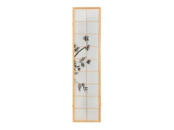 Biombo 220x179x2 cm natural Shoji Negro / Marru00f3n Sale