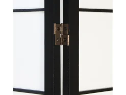 New Biombo 175x220x2.2 cm negro Shoji Negro / Blanco