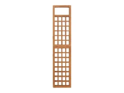 Biombo/Enrejado de 3 paneles madera maciza abeto 121x180,5 cm ES748981 Marru00f3n Discount