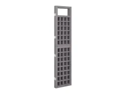 Biombo/Enrejado de 4 paneles madera de abeto 161x180 cm ES696070 Gris Hot