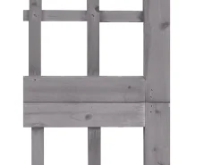 Biombo-Biombo/Enrejado de 6 paneles madera de abeto 242,5x180 cm ES263679 Gris