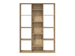 Biombo-Biombo/librería hecho a mano roble 100x24x140 cm Marru00f3n