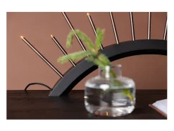 ebuy24 Björnrike - Soporte de adviento eléctrico, 13 luces, color . Negro