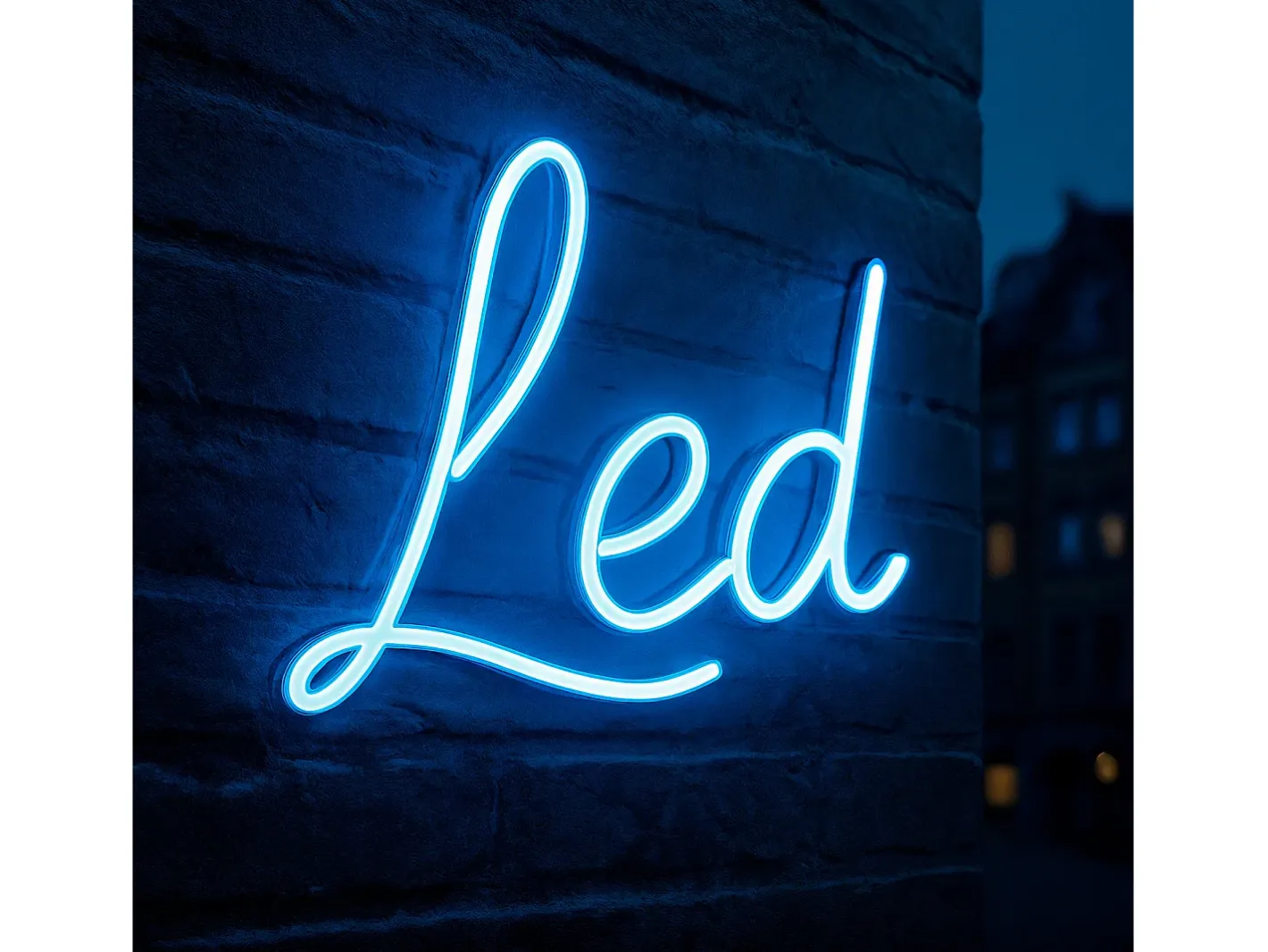 Ledkia Bobina 100m Difusor de Silicona 8mm para Letrero de Neón LED Azul New