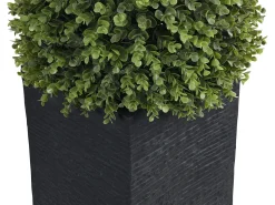 Best OZAIA Boj, arbusto, planta artificial - Alt. 66 x D .40 cm - - DIAVA Verde