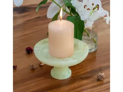 Hot Bol decorativo de ónix tallado a mano Verde claro